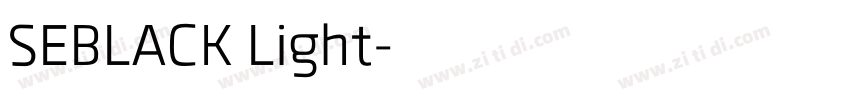 SEBLACK Light字体转换